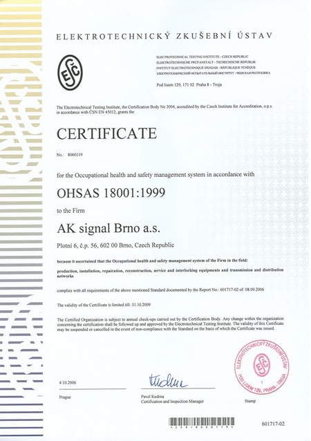 Zlatý certifikát ISO